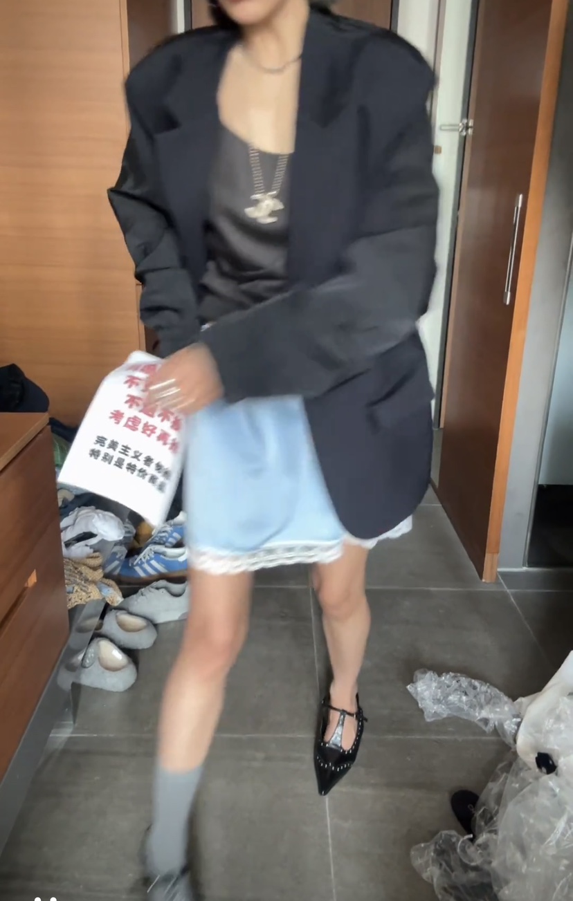 X-MOOD直郵韓國代購㊣女裝新款推薦25春夏人氣時尚休閑短裙X-MOOD短裙