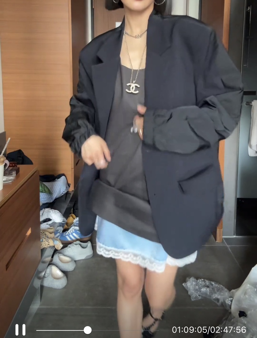 X-MOOD直郵韓國代購㊣女裝新款推薦25春夏人氣時尚休閑短裙X-MOOD短裙