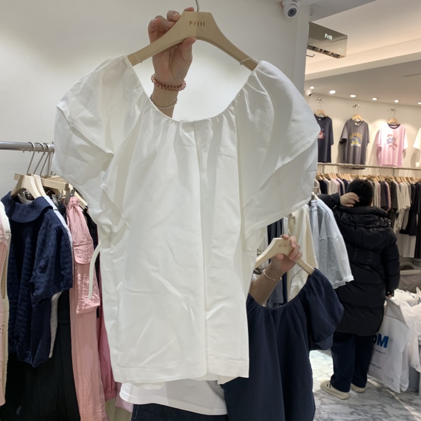 FRILL韓國代購女裝新款25春夏真品職業熱賣時尚人氣推薦T恤FRILLT恤圖色5