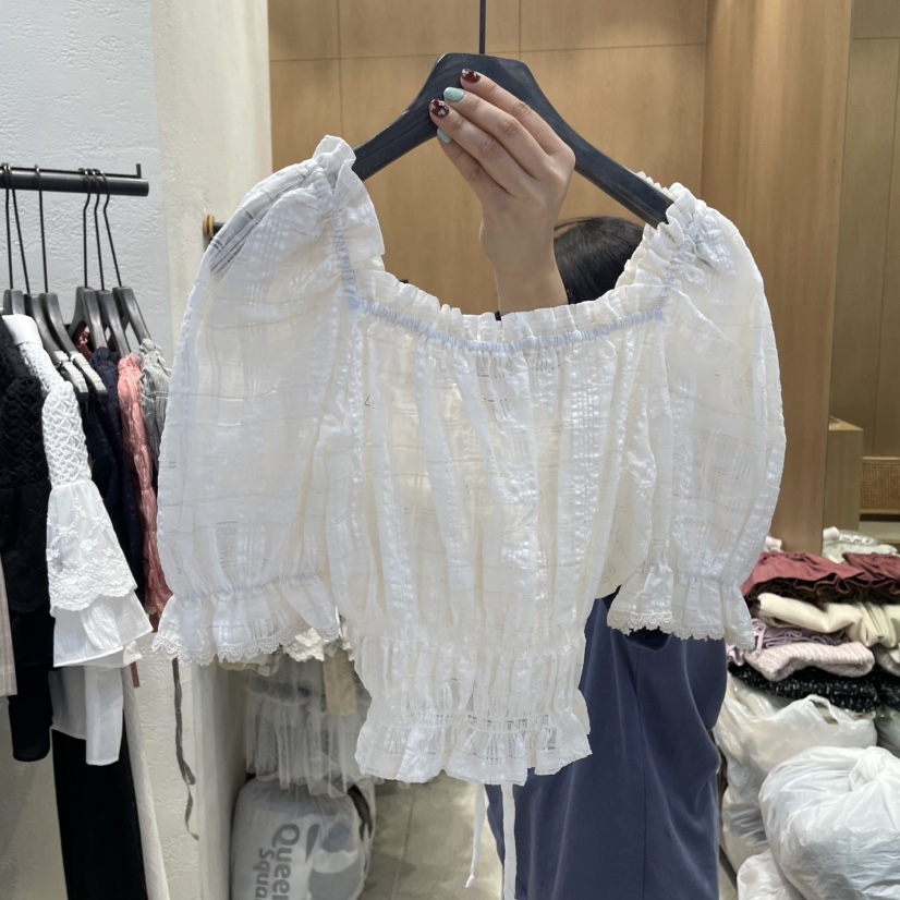 TRIPLE SEVEN韓國代購女裝新品推薦人氣真品25春夏襯衫蕾絲衫TRIPLE SEVEN襯衫/蕾絲衫