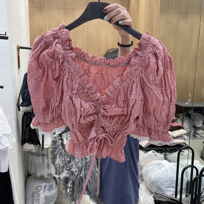 TRIPLE SEVEN韓國代購女裝新品推薦人氣真品25春夏襯衫蕾絲衫TRIPLE SEVEN襯衫/蕾絲衫圖色3