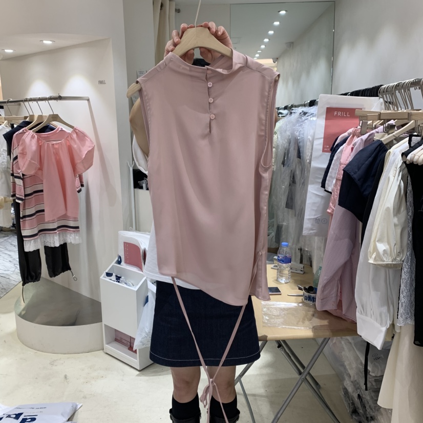 FRILL韓國代購女士新品推薦25春夏時尚真品熱賣休閑吊帶背心FRILL吊帶/背心