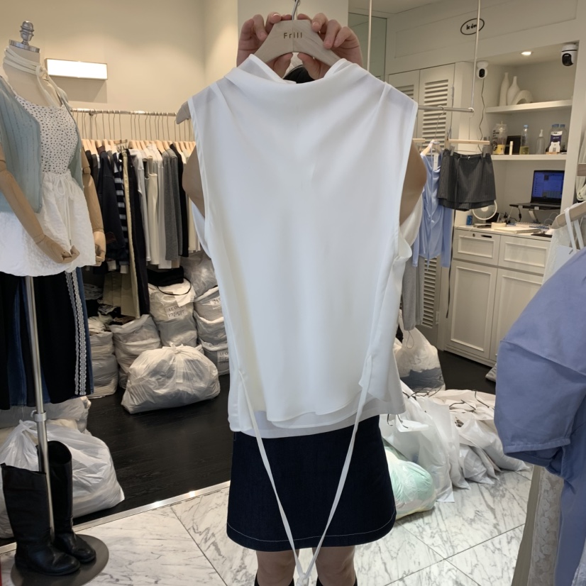 FRILL韓國代購女士新品推薦25春夏時尚真品熱賣休閑吊帶背心FRILL吊帶/背心圖色2