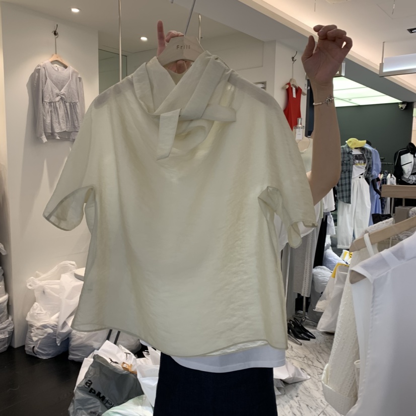 FRILL東大門代購女士新款休閑推薦職業人氣真品時尚襯衫蕾絲衫FRILL襯衫/蕾絲衫