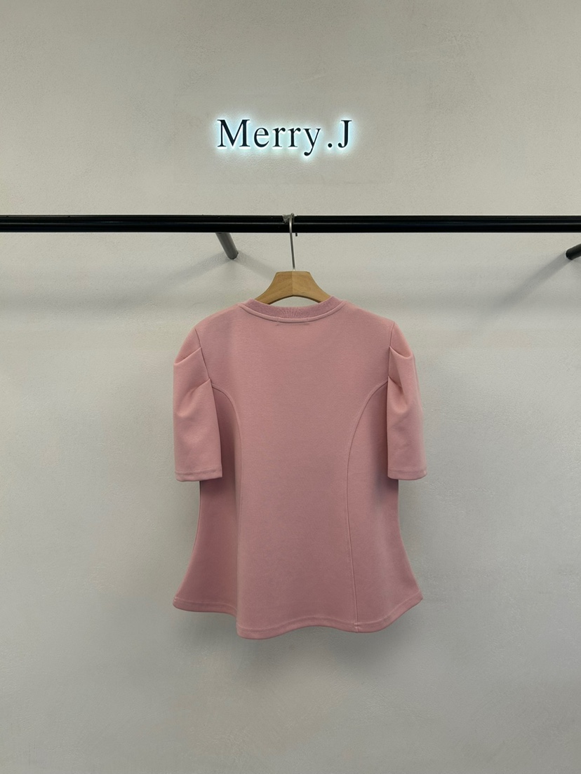 MERRY-J東大門實拍女士新品休閑25春夏推薦職業熱賣人氣T恤MERRY-JT恤