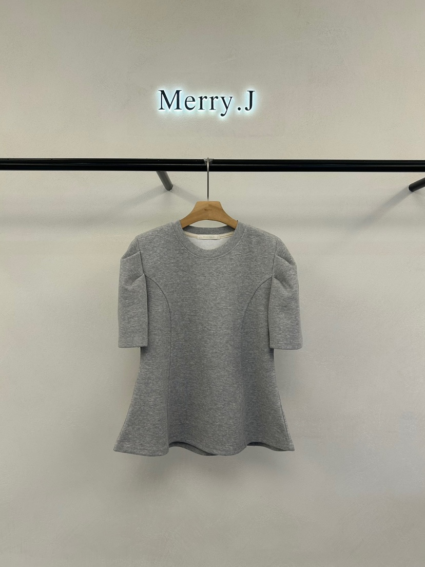 MERRY-J東大門實拍女士新品休閑25春夏推薦職業熱賣人氣T恤MERRY-JT恤圖色2