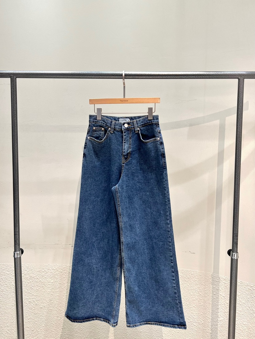 TERRACE東大門代購女裝新品休閑熱賣時尚推薦25春夏真品牛仔褲TERRACE牛仔褲圖色2