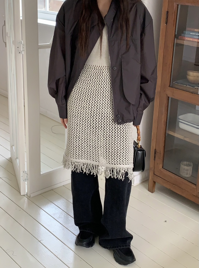 PEBBLE韓國直郵女裝新品25春夏真品人氣時尚休閑職業連衣裙PEBBLE/LAYER連衣裙