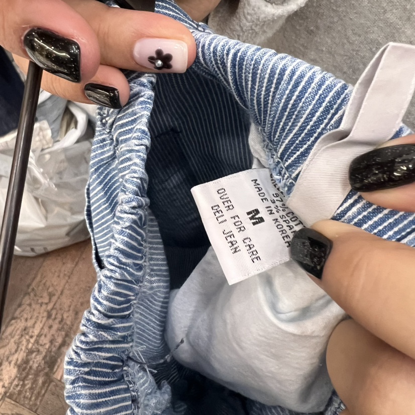 DELI JENNY東大門代購女士新品人氣休閑25春夏職業熱賣牛仔褲THERE牛仔褲