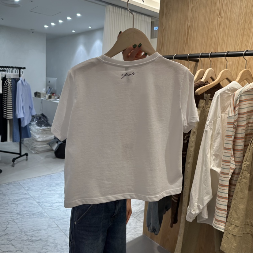 STAYFELT/OF NOTE東大門代購女裝新款時尚人氣25春夏職業T恤OF NOTE/STAYFELTT恤