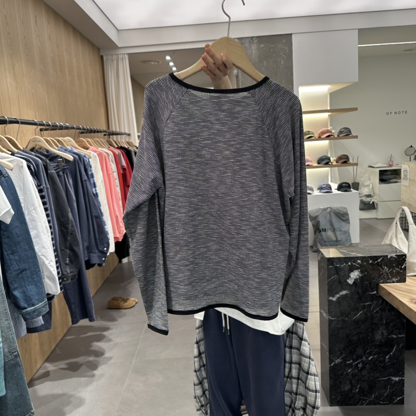 STAYFELT/OF NOTE韓國直郵女裝新品25春夏真品推薦長袖T恤OF NOTE/STAYFELT長袖T恤