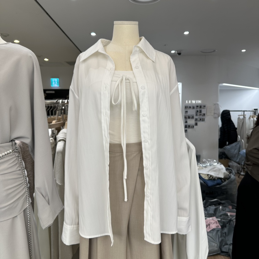 LEWIN韓國代購女裝新品熱賣推薦職業休閑人氣時尚襯衫蕾絲衫LEWIN襯衫/蕾絲衫圖色3