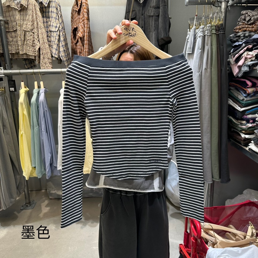 VARY COON韓國直郵女裝新品推薦真品熱賣時尚25春夏長袖T恤GVR-VARY COON長袖T恤圖色5