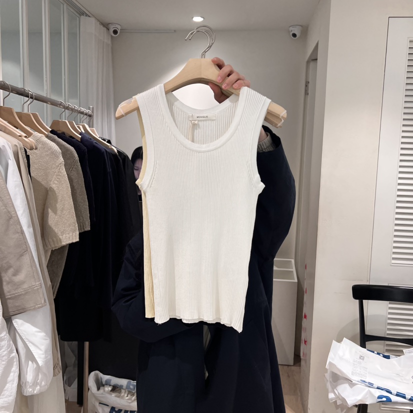 MONIQUE東大門實拍女裝新品推薦時尚真品熱賣休閑25春夏吊帶背心MONIQUE吊帶/背心圖色1