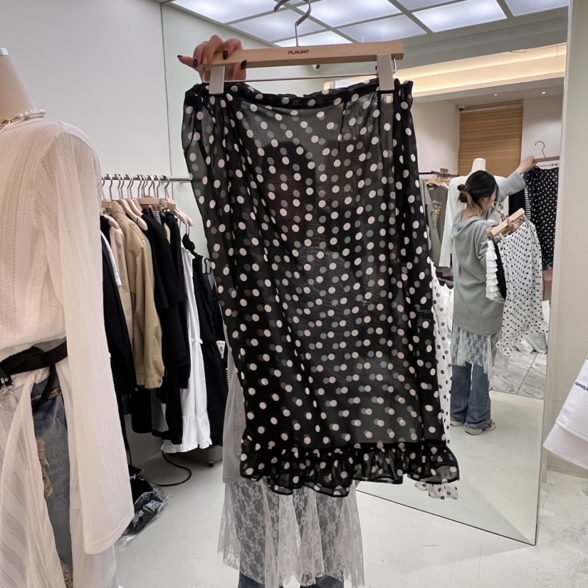 FLAUNT東大門直郵女士新款真品推薦25春夏時尚半身裙中短裙FLAUNT半身裙/中短裙