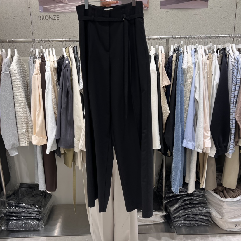 BRONZE東大門代購女裝新款休閑真品時尚職業推薦休閑褲含腰帶BRONZE休閑褲圖色3
