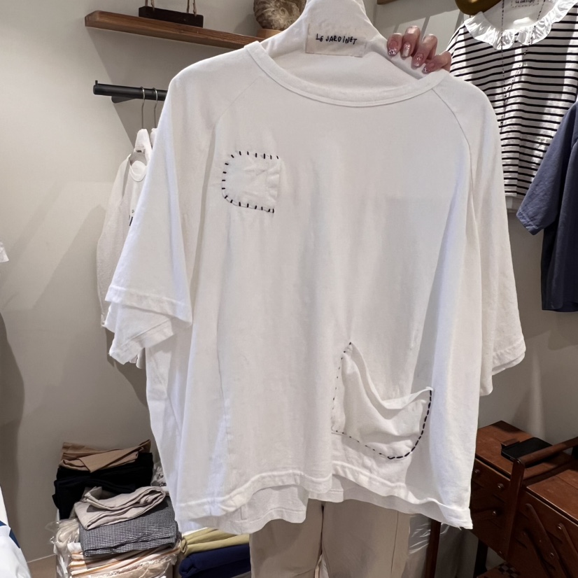 LE JARDINET東大門代購女士新品推薦真品時尚人氣25春夏T恤口袋LE JARDINETT恤圖色3