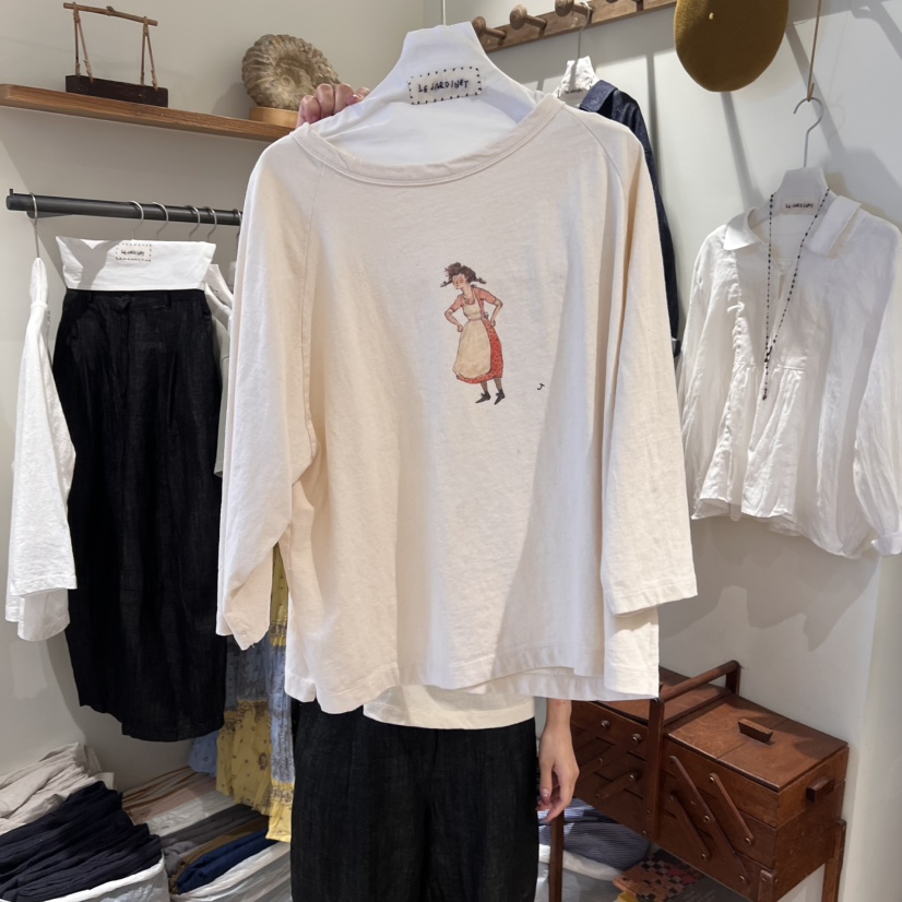 LE JARDINET東大門直郵女裝新品休閑25春夏職業推薦真品T恤LE JARDINETT恤圖色2