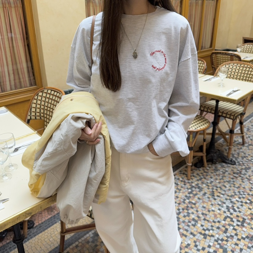 THE ABLE東大門代購女士新款25春夏職業人氣真品熱賣長袖T恤THE ABLE/TA長袖T恤