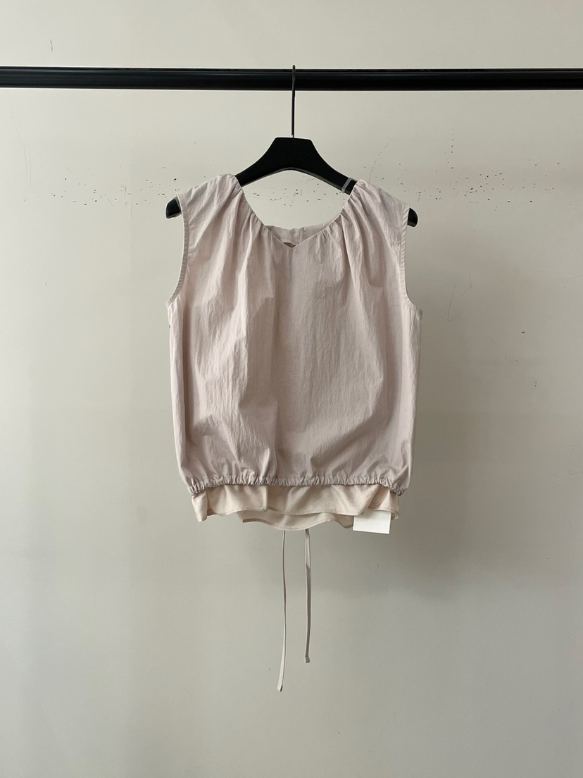 OBJET東大門代購女士新品職業休閑時尚人氣25春夏推薦吊帶背心love us u/OBJET吊帶/背心圖色2