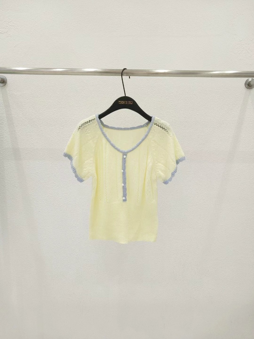 CORAL韓國直郵女士新品人氣真品時尚休閑25春夏職業推薦針織衫CORAL針織衫圖色2