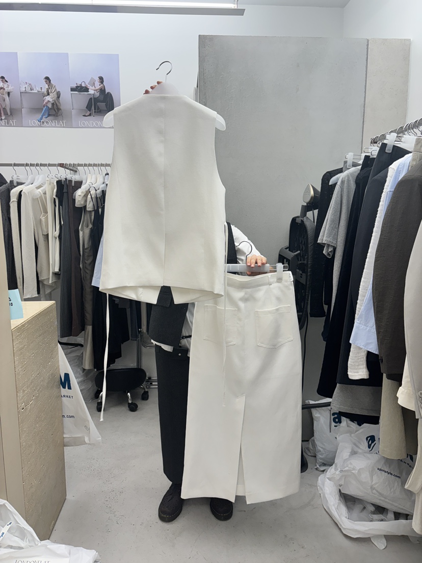 LONDON FLAT東大門實拍女裝新款熱賣25春夏真品人氣休閑長裙LONDON FLAT長裙