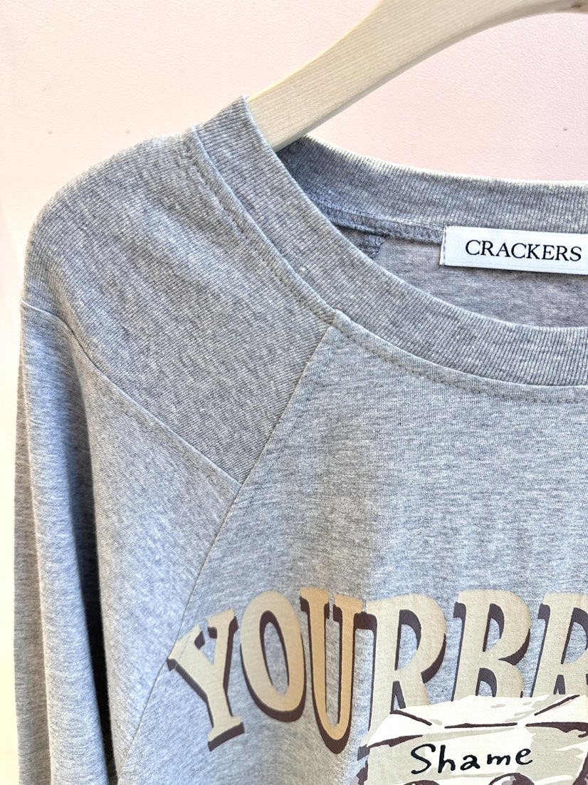 CRACKERS東大門直郵女裝新品人氣休閑真品25春夏熱賣長袖T恤CRACKERS長袖T恤