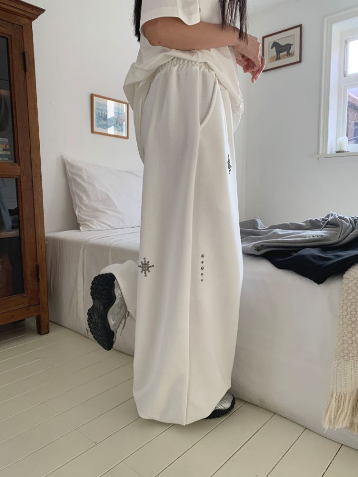 空韓國代購女士新款推薦職業25春夏時尚休閑人氣真品休閑褲4LEAF休閑褲