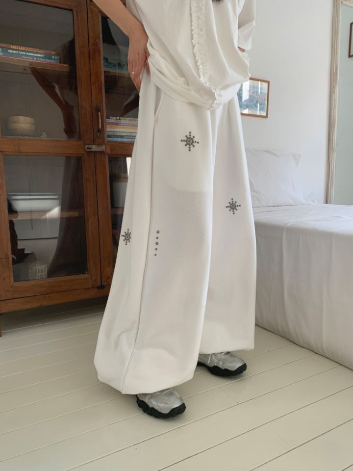 空韓國代購女士新款推薦職業25春夏時尚休閑人氣真品休閑褲4LEAF休閑褲