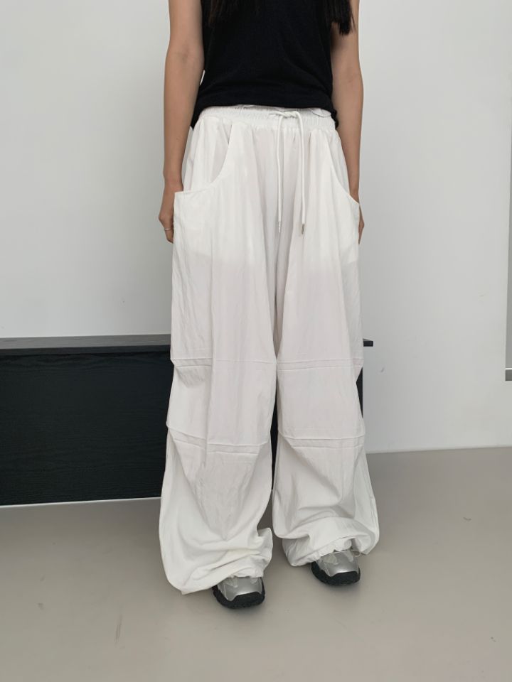 空東大門實拍女裝新款人氣時尚推薦25春夏休閑真品休閑褲拉鏈4LEAF休閑褲