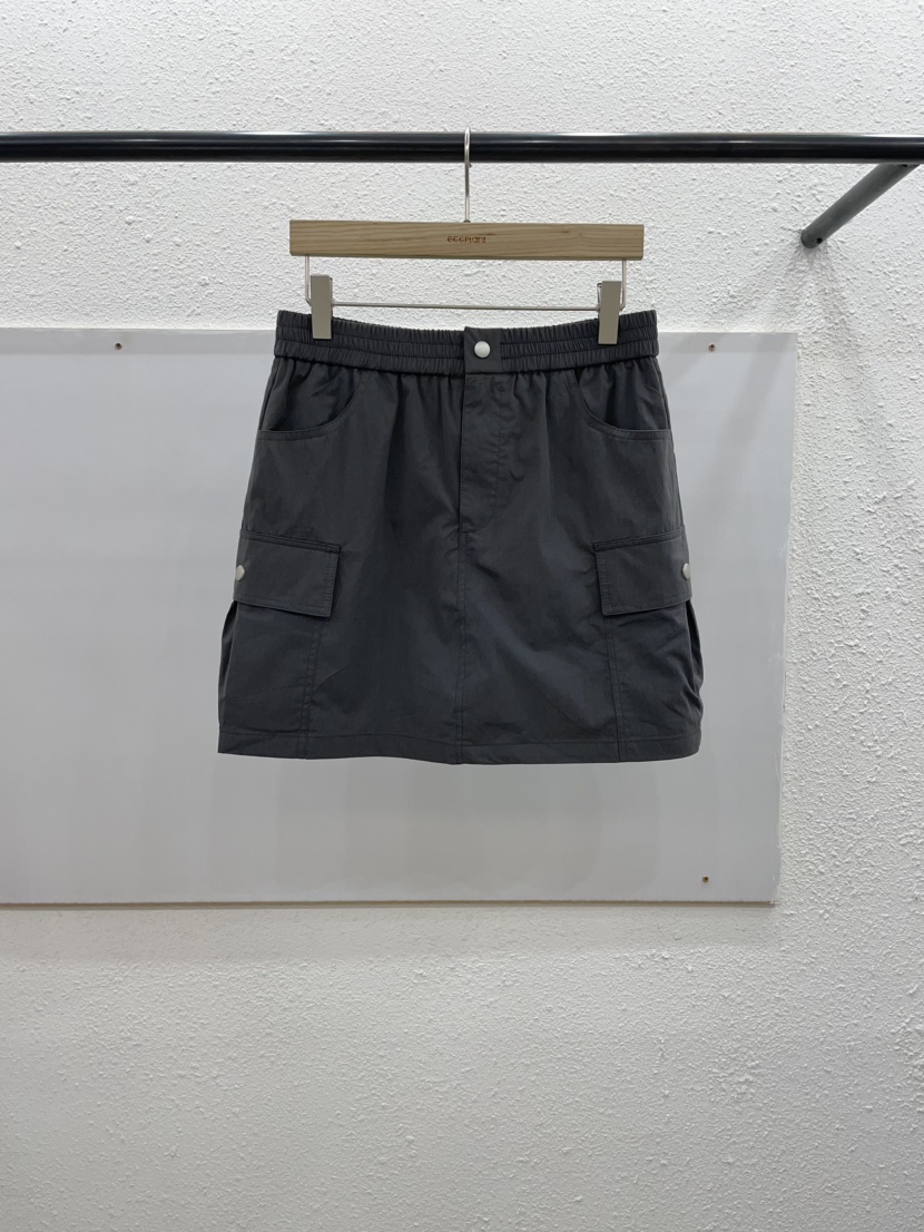EGGPLANT東大門代購女裝新款職業真品推薦25春夏時尚短裙綁帶EGGPLANT短裙圖色2