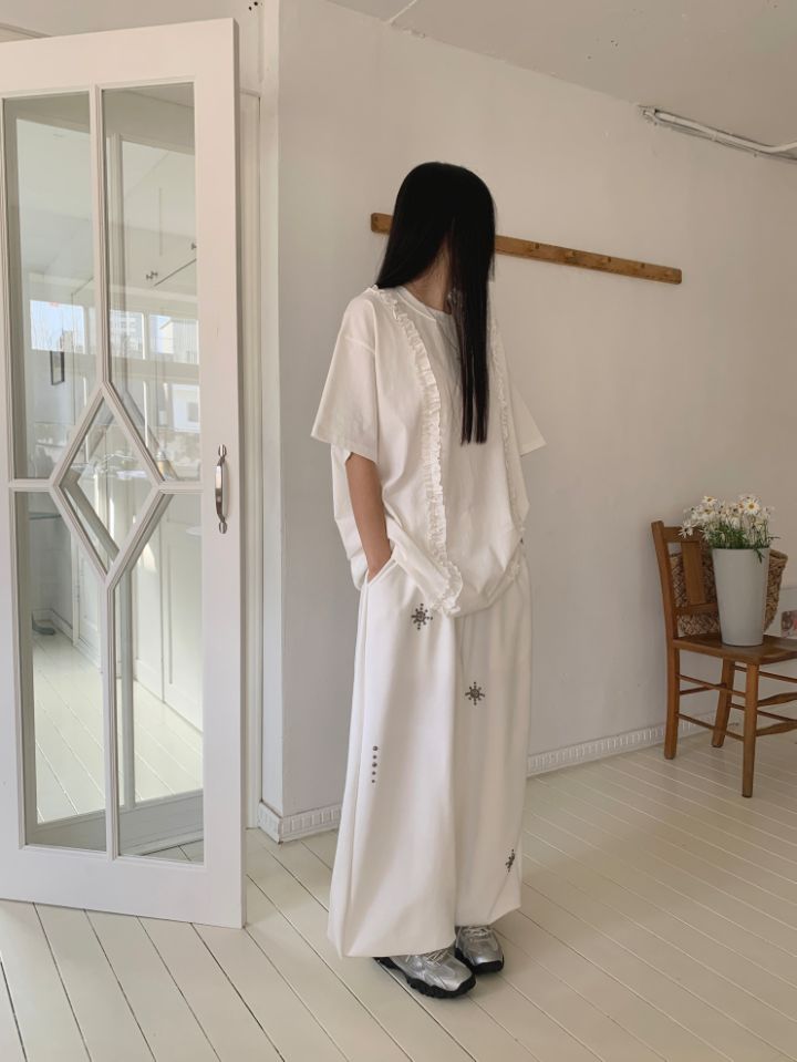 空韓國代購女裝新品熱賣人氣25春夏職業推薦休閑時尚真品T恤4LEAFT恤