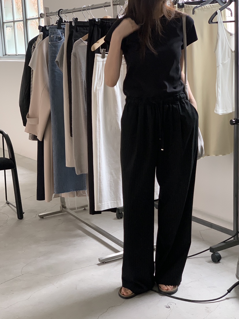 LOGARDEN韓國代購女裝新款人氣推薦休閑25春夏職業真品褲子LO GARDEN褲子