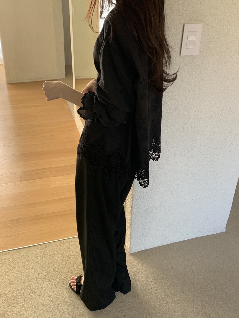 LOGARDEN韓國代購女裝新款人氣推薦休閑25春夏職業真品褲子LO GARDEN褲子