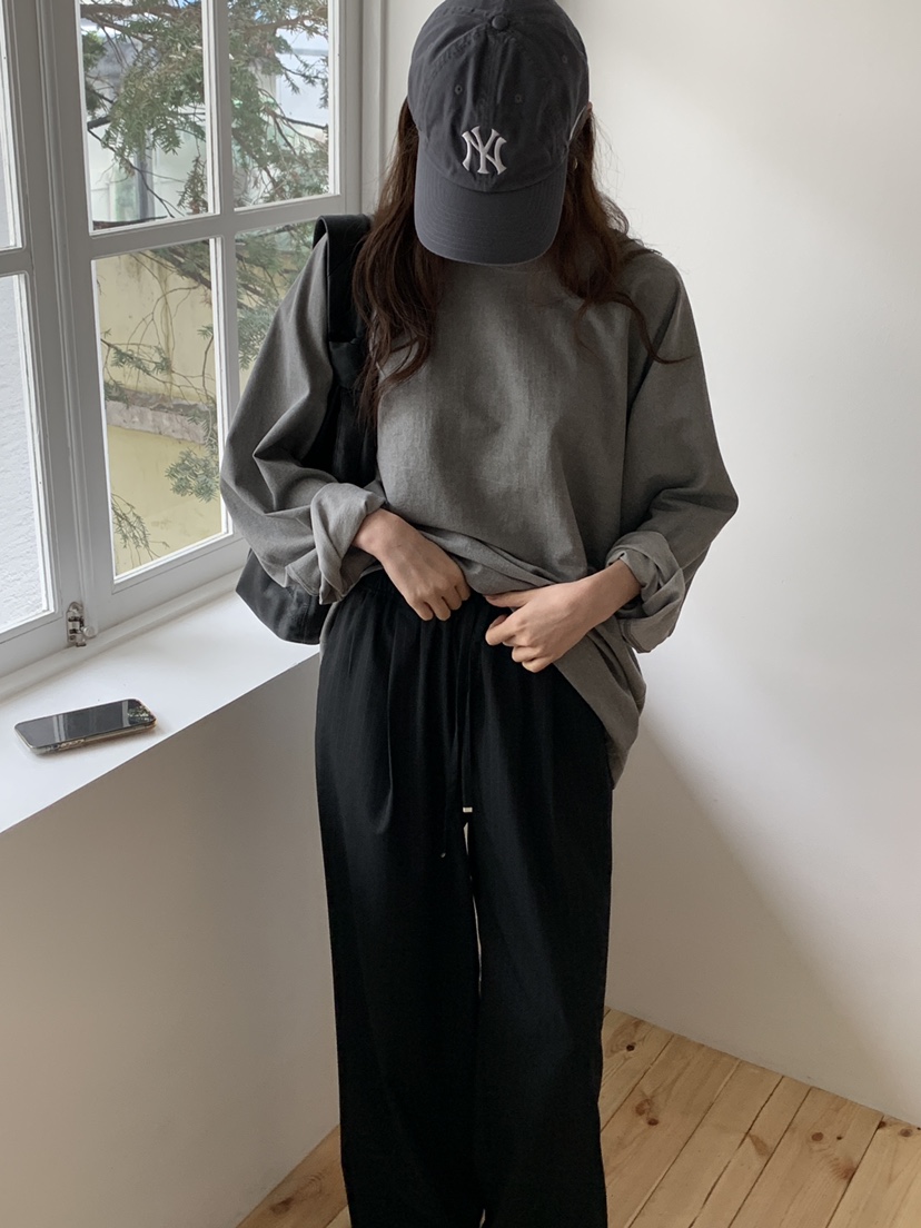 LOGARDEN韓國代購女裝新款人氣推薦休閑25春夏職業真品褲子LO GARDEN褲子