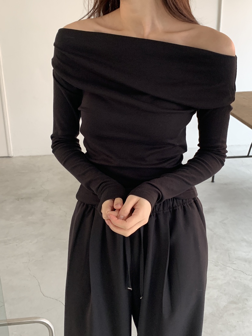 LOGARDEN東大門代購女裝新品人氣時尚推薦職業熱賣25春夏長袖T恤LO GARDEN長袖T恤圖色2