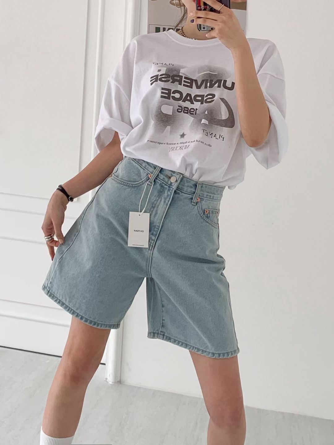 OH YEAH東大門實拍女士新品人氣推薦25春夏真品熱賣休閑短褲OH YEAH短褲