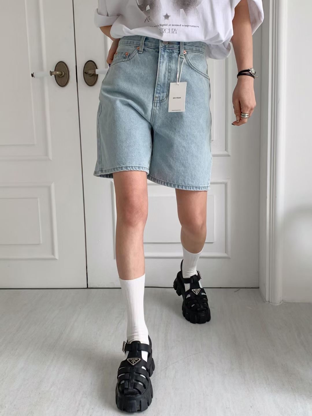 OH YEAH東大門實拍女士新品人氣推薦25春夏真品熱賣休閑短褲OH YEAH短褲