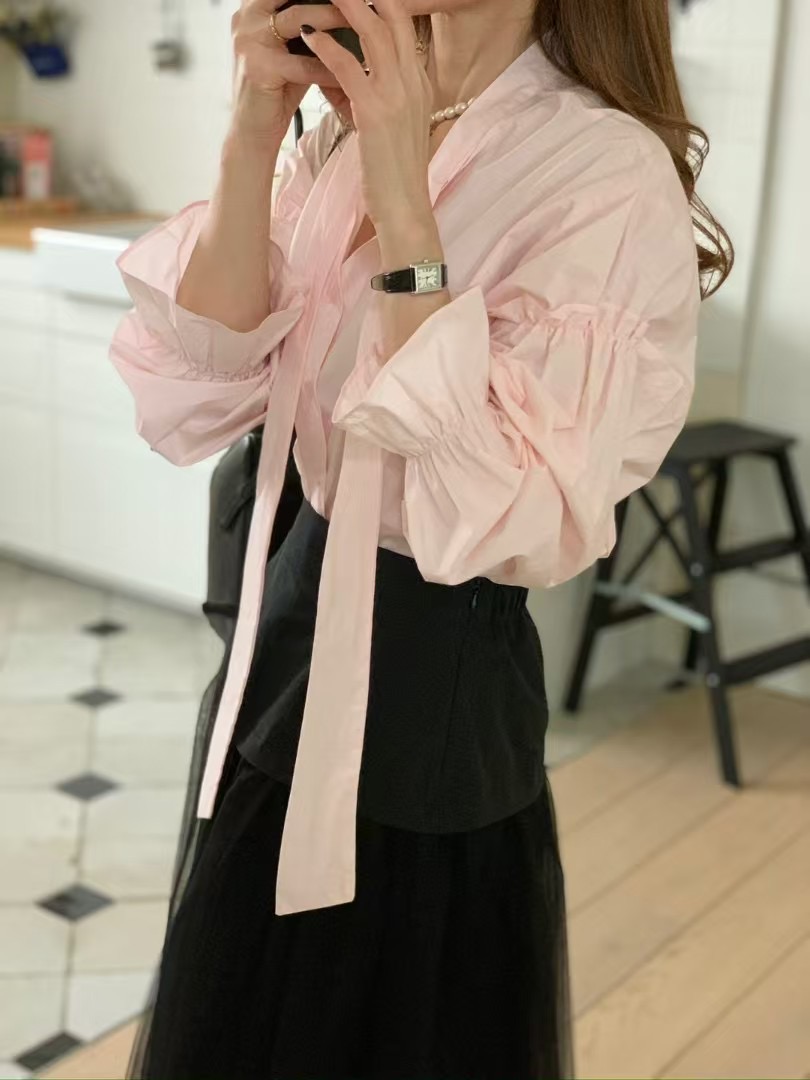 ELMU韓國直郵女裝新款熱賣人氣時尚推薦25春夏真品襯衫蕾絲衫ELMU襯衫/蕾絲衫圖色2