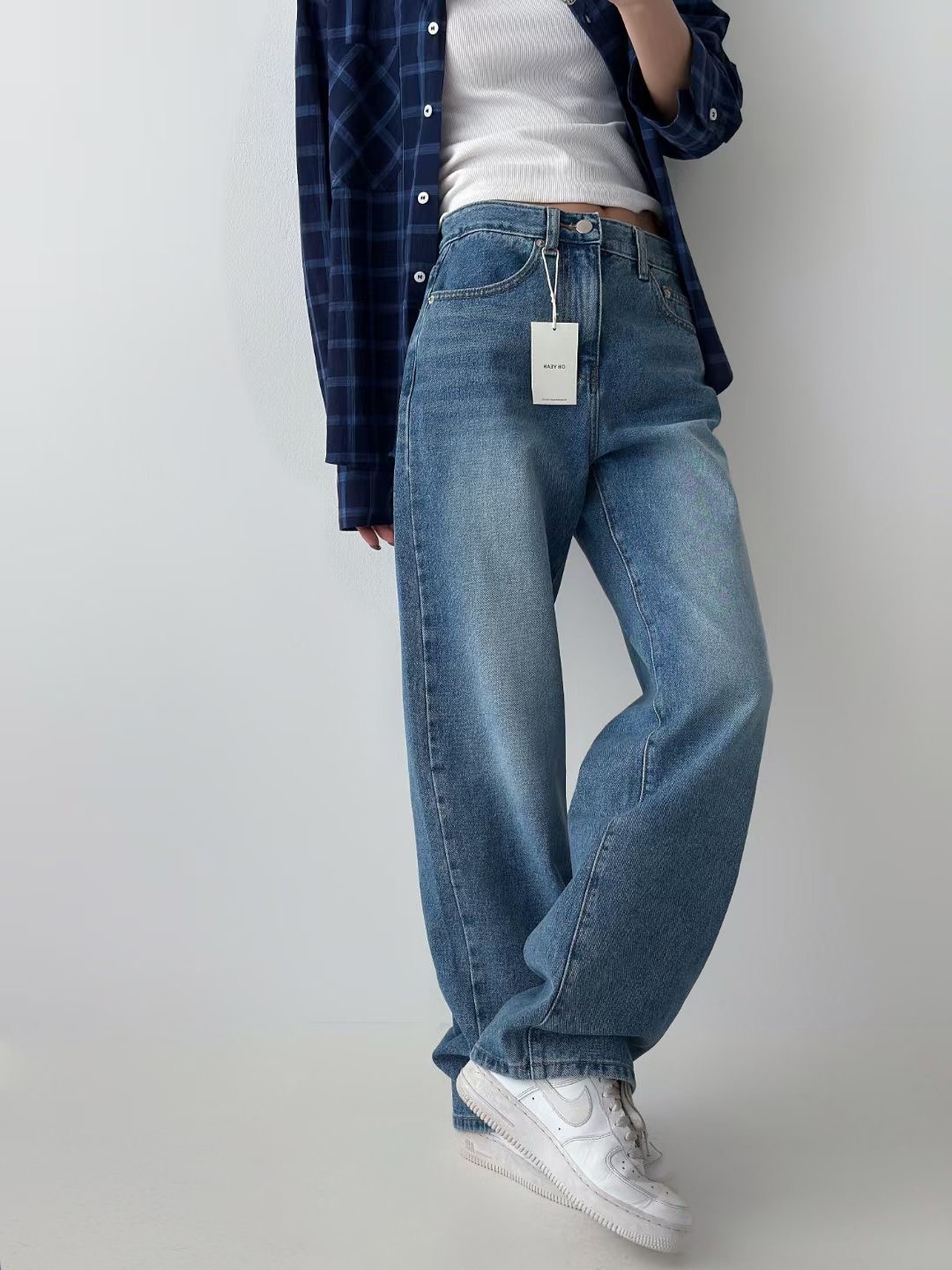 OH YEAH東大門直郵女裝新品25春夏熱賣休閑真品職業牛仔褲OH YEAH牛仔褲
