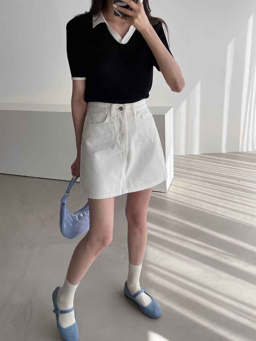 OH YEAH韓國直郵女士新品推薦真品職業休閑熱賣25春夏短裙OH YEAH短裙