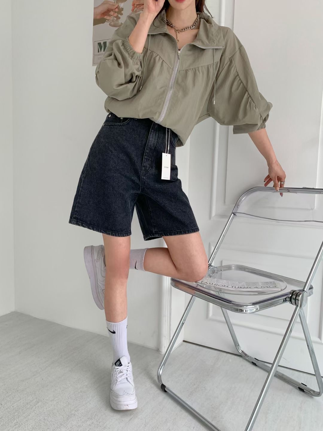 OH YEAH韓國直郵女士新款真品熱賣時尚人氣休閑25春夏短褲OH YEAH短褲