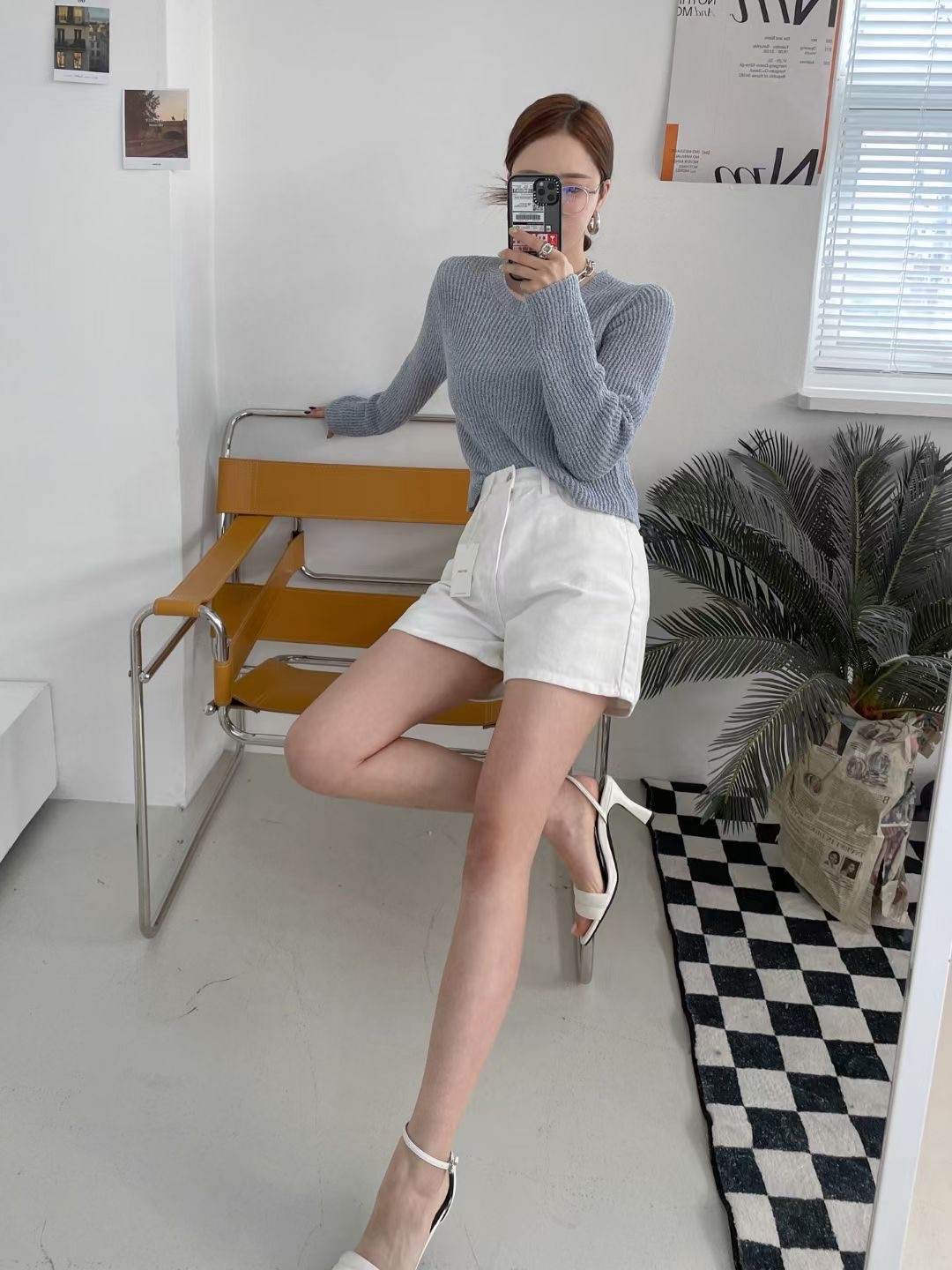 OH YEAH韓國代購女裝新品25春夏真品熱賣時尚人氣推薦短褲OH YEAH短褲