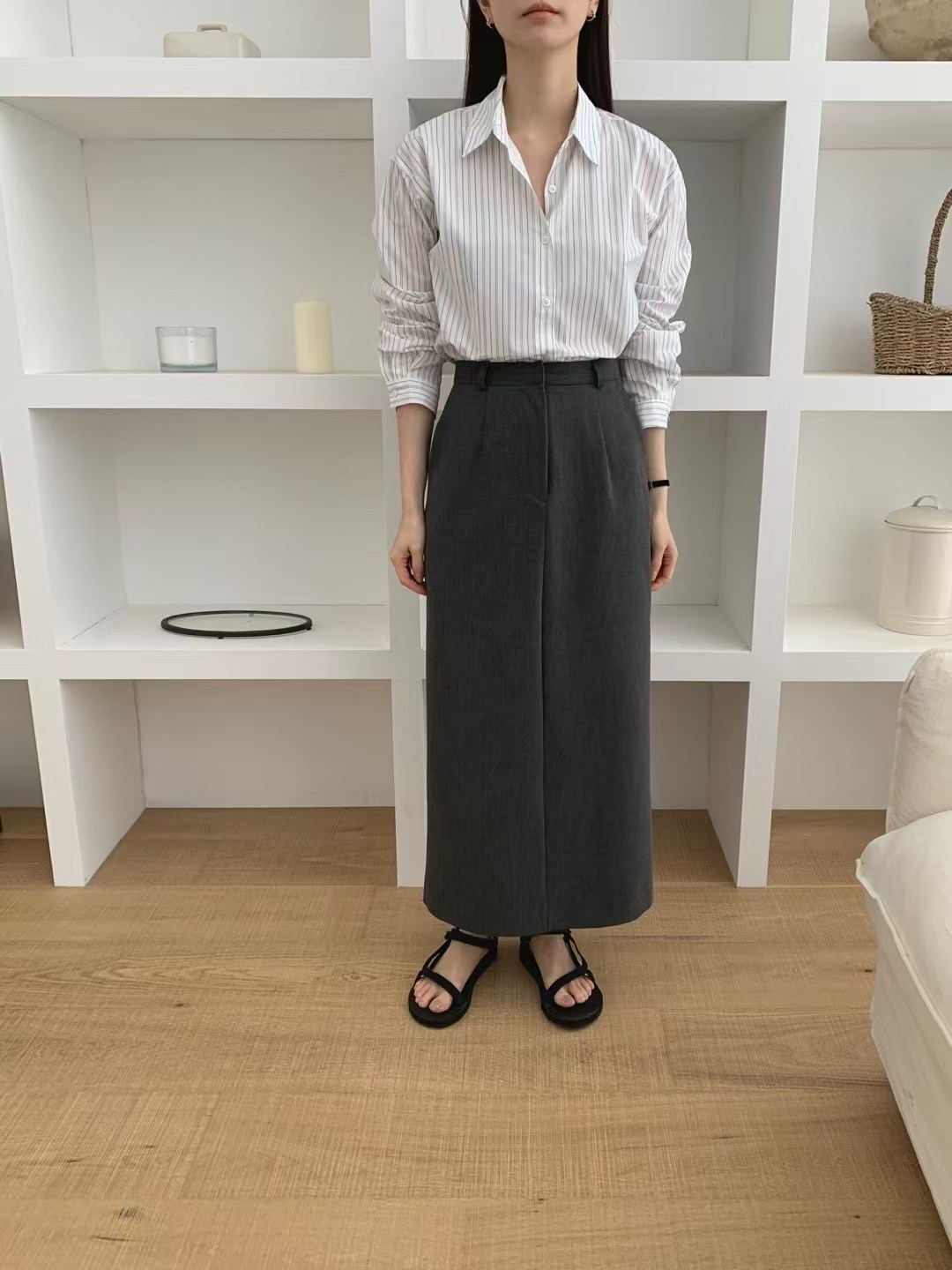 MOOD BEIGE東大門代購女裝新款職業25春夏休閑推薦襯衫蕾絲衫MOOD BEIGE襯衫/蕾絲衫