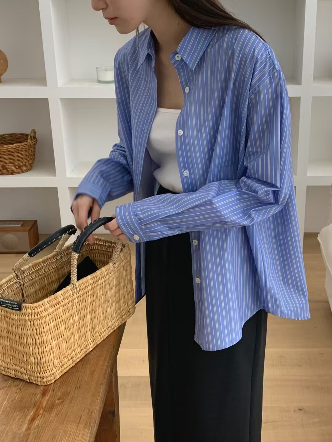 MOOD BEIGE東大門代購女裝新款職業25春夏休閑推薦襯衫蕾絲衫MOOD BEIGE襯衫/蕾絲衫圖色1