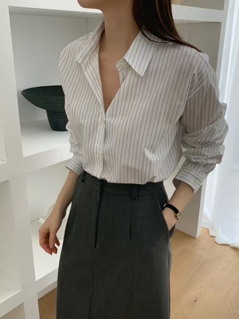 MOOD BEIGE東大門代購女裝新款職業25春夏休閑推薦襯衫蕾絲衫MOOD BEIGE襯衫/蕾絲衫圖色2