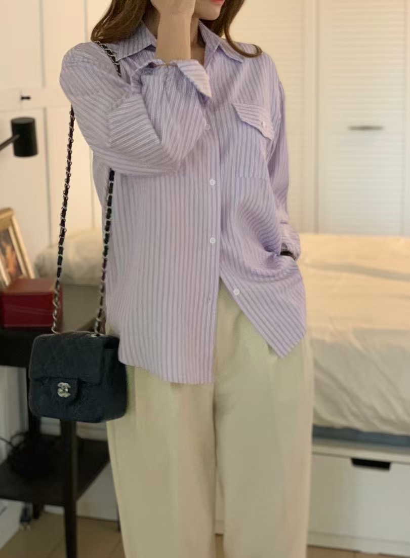 ELMU東大門實拍女裝新款25春夏休閑熱賣時尚推薦襯衫蕾絲衫ELMU襯衫/蕾絲衫圖色3
