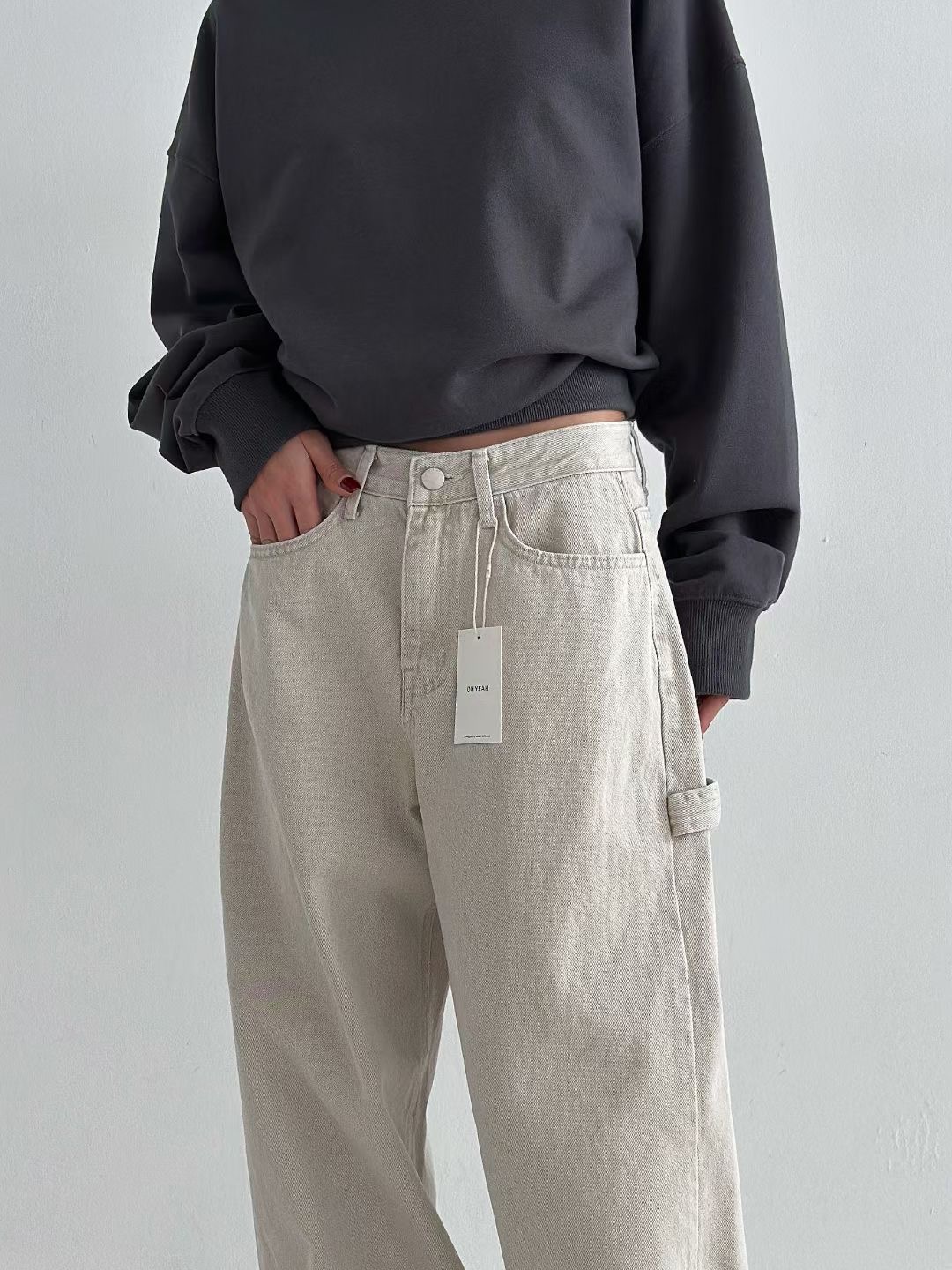 OH YEAH東大門代購女士新品25春夏人氣真品時尚推薦牛仔褲OH YEAH牛仔褲