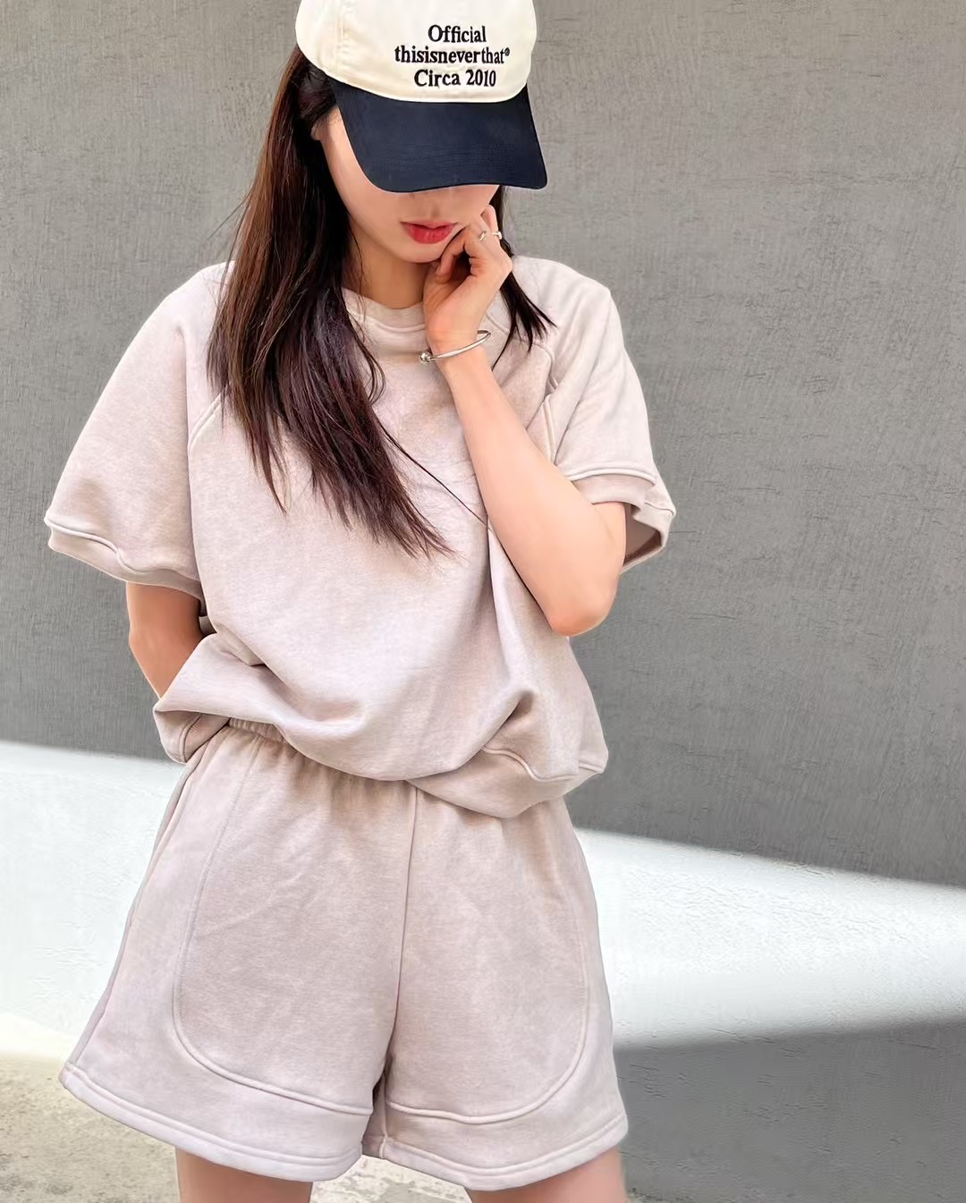 LEREVE-OT東大門代購女士新品休閑25春夏推薦熱賣人氣短褲LEREVE短褲