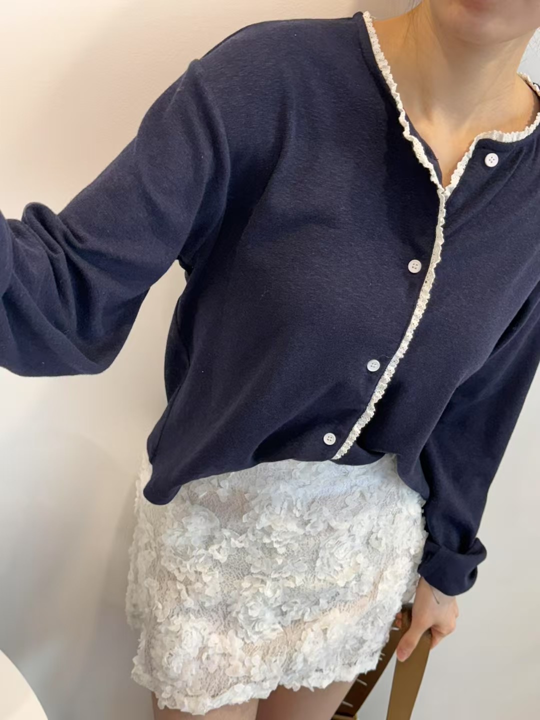 LEREVE-OT東大門直郵女裝新品人氣真品25春夏休閑推薦針織衫LEREVE針織衫